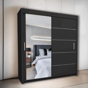 Lyon Wardrobe – Sliding Door Wardrobe with Mirror