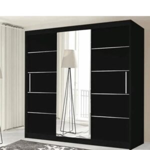 Oslo Wardrobe – 3 Door Sliding Wardrobe with Mirror