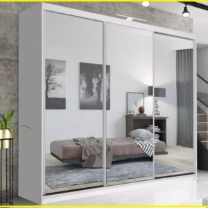 Milan Wardrobe – 3 Door Sliding Wardrobe with Full Mirror