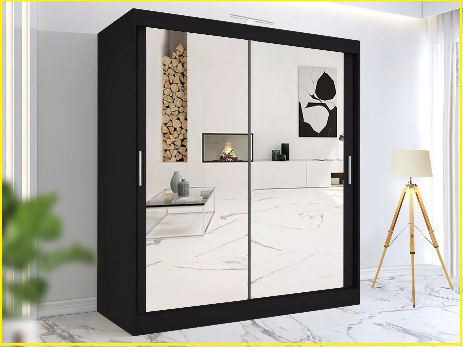 Milan Wardrobe – 2 Door Sliding Wardrobe with Full Mirror