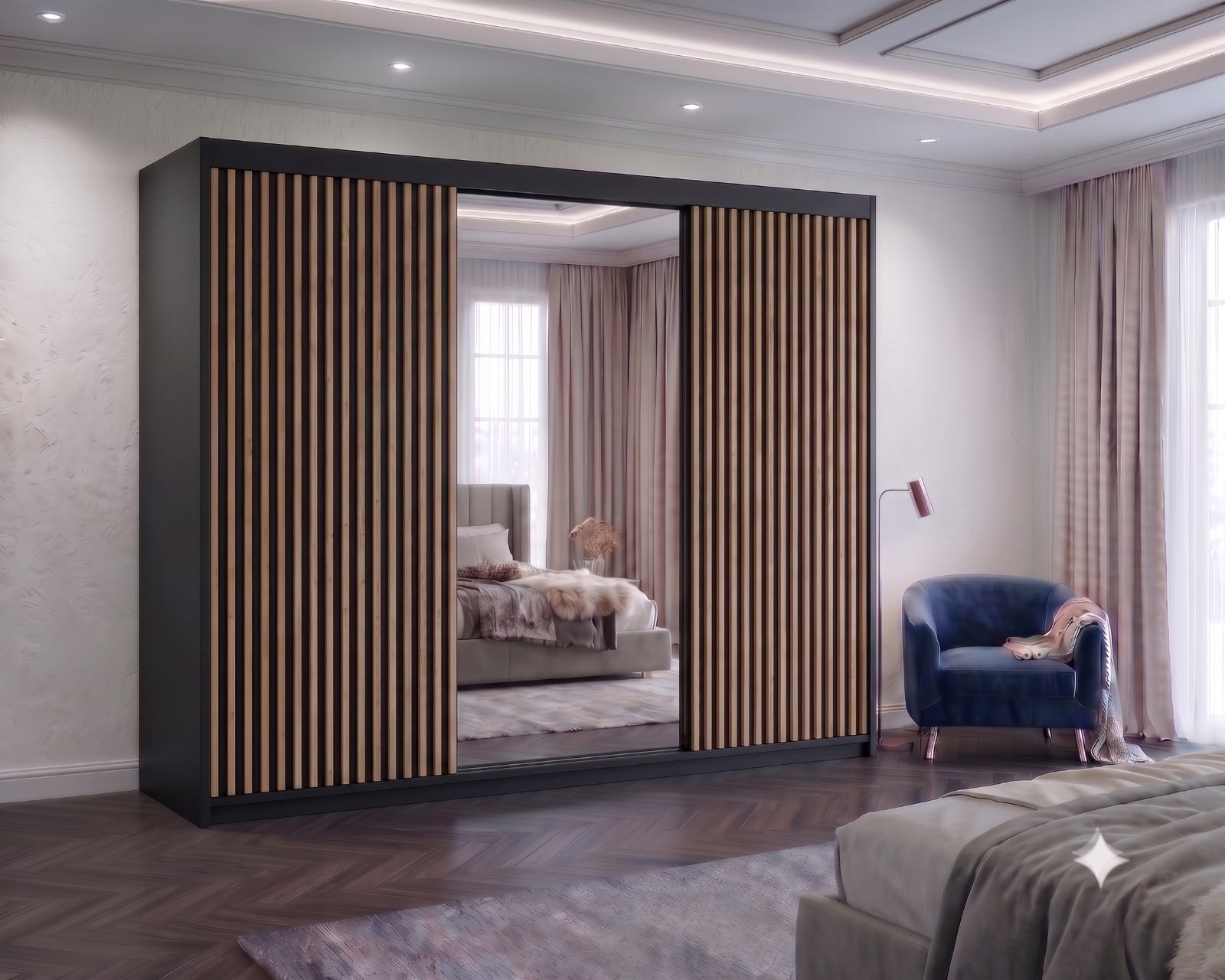 Mixan 3-Door Wardrobe – Modern Style Meets Practical Storage