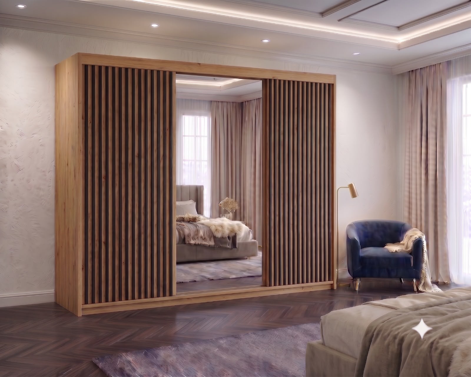 Mixan 3-Door Wardrobe – Modern Style Meets Practical Storage