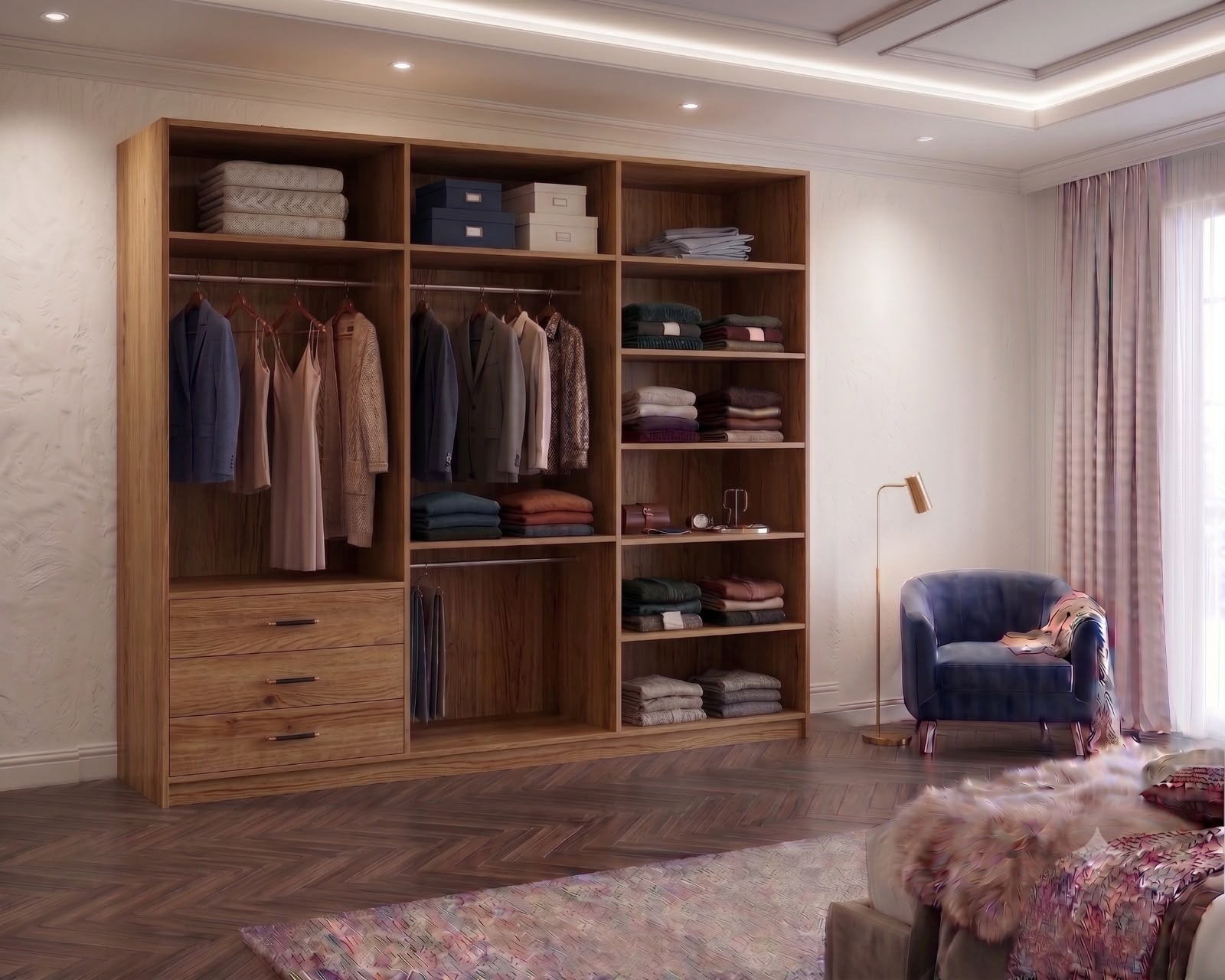 Mixan 3-Door Wardrobe – Modern Style Meets Practical Storage