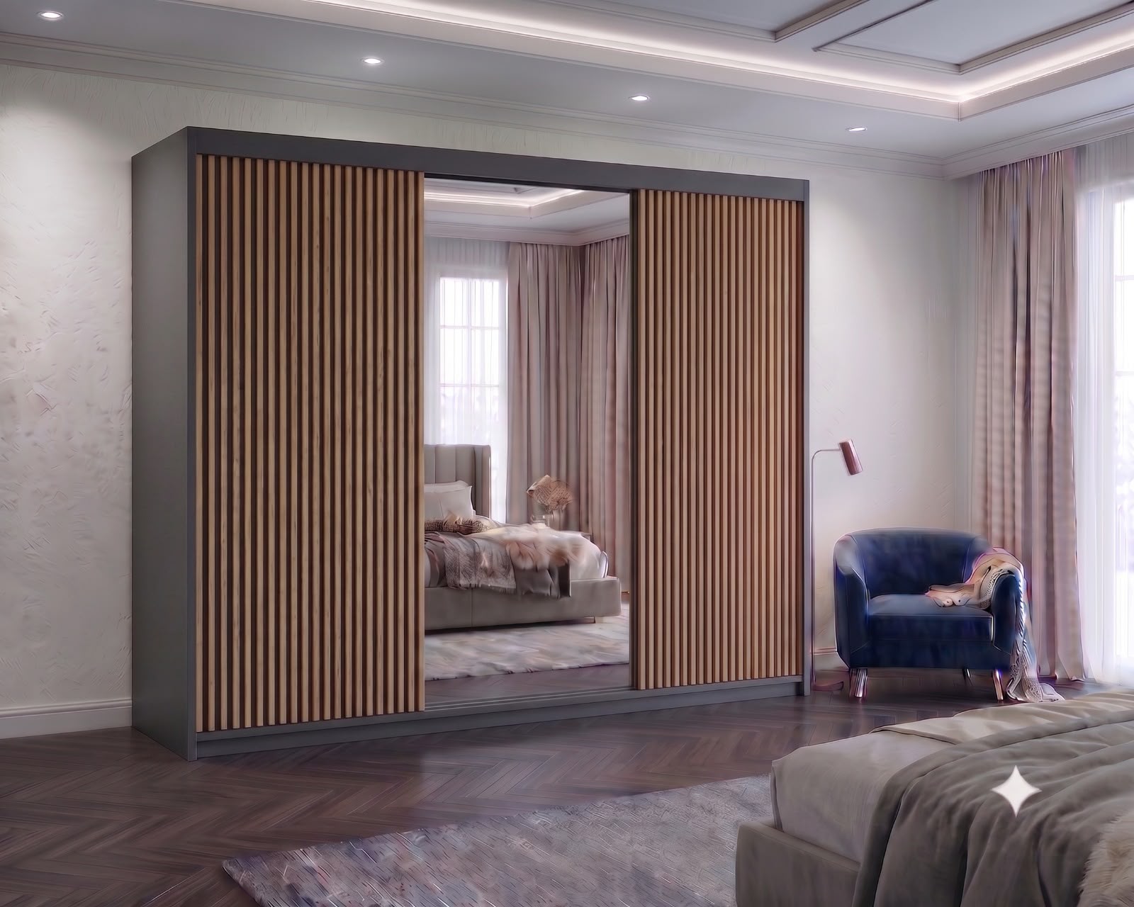 Mixan 3-Door Wardrobe – Modern Style Meets Practical Storage